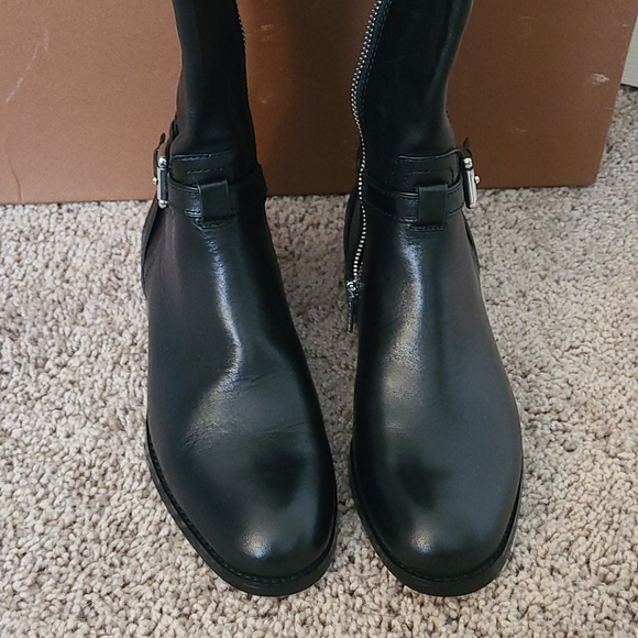 Coach Micha Calf Black Leather Boots - Picture 2 of 15